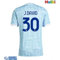 Juventus Jonathan David #30 Gostujuci Dres 2025-26 Kratak Rukav